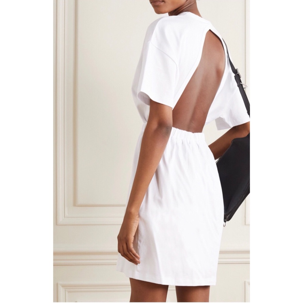 Ninety Percent open back mini dress elastic waist